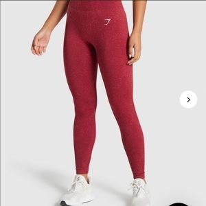 Burgundy Gymshark Fleck M Leggings